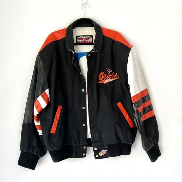 MLB | Jackets & Coats | Vintage Jeff Hamilton Orioles Mlb 9s Mens